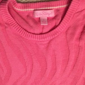 Lilly Pulitzer Pink Zebra Stripe Sweater- Small